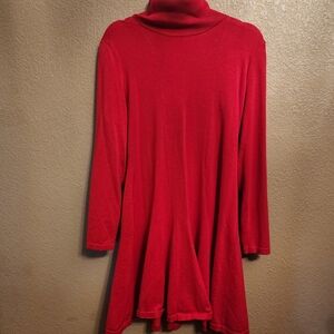 Calvin Klein Red, Large, Turtleneck sweater dress